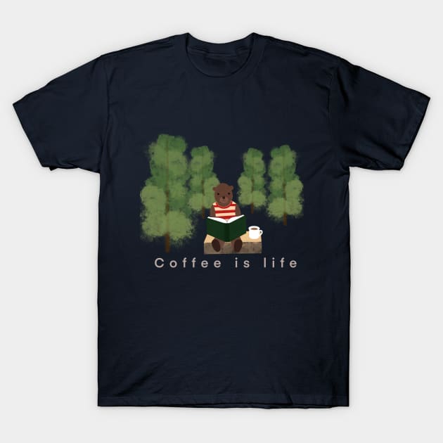 Coffee is life T-Shirt by artby.yuri